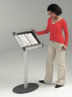 Shield Freestanding Aluminium Deluxe Showcases with Hinged Cover