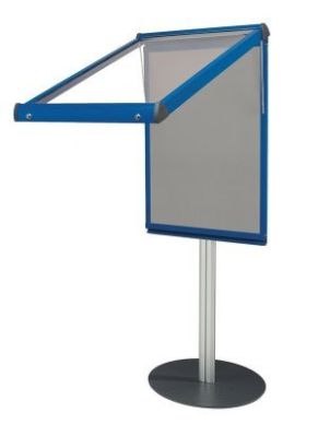 Shield Freestanding Coloured Deluxe Showcases with Hinged Cover