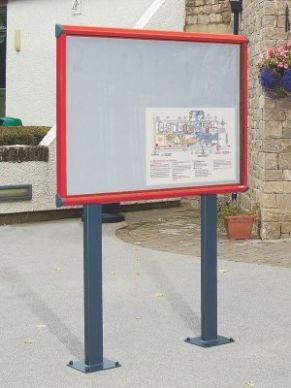 Shield Sunken Post Exterior Coloured Showcases