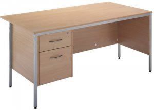 Standard Workstation, Single Pedestal Desk (2 Drawer)