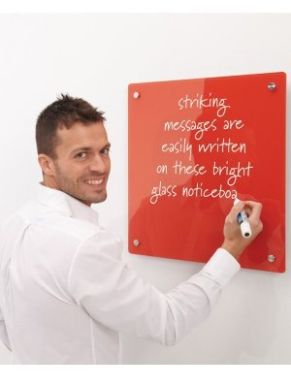Write-on Coloured Glass Information Boards