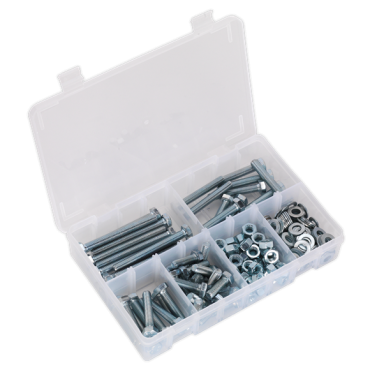 Setscrew, Nut & Washer Assortment 220pc High Tensile M8 Metric