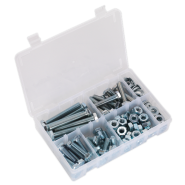 Setscrew, Nut & Washer Assortment 150pc High Tensile M10 Metric