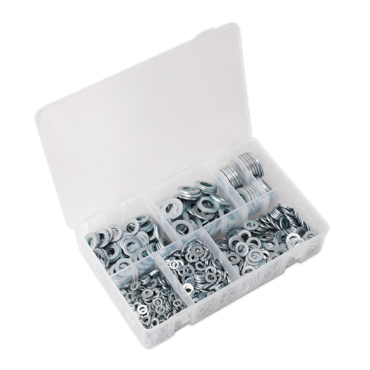 Flat Washer Assortment 1070pc M5-M16 Form A Metric DIN 125
