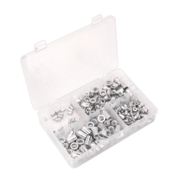 Threaded Insert (Rivet Nut) Assortment 200pc M4-M8 Splined Metric