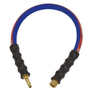 Air Leader Hose 600mm x Ø8mm with Tailpiece & 1/4"BSP Union Pack of 5