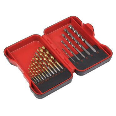 HSS/Masonry Drill Bit Set 17pc