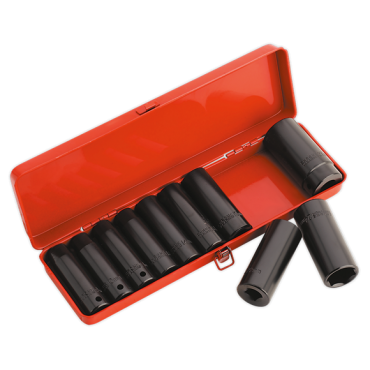 Impact Socket Set 10pc (1/2"Sq Drive Deep Metric)