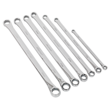7pc Extra-Long Double End Ring Spanner Set