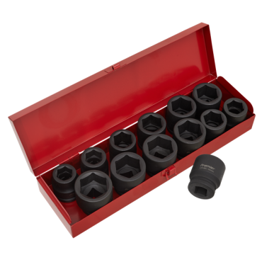 13pc 3/4"Sq Drive Impact Socket Set - Metric/Imperial