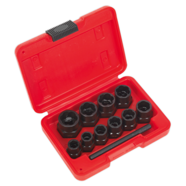 Bolt Extractor Set 11pc 3/8"Sq Drive or Spanner