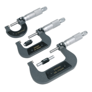 Micrometer Set 3pc Metric