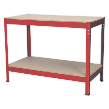 Workbench 1.2mtr Steel Wooden Top