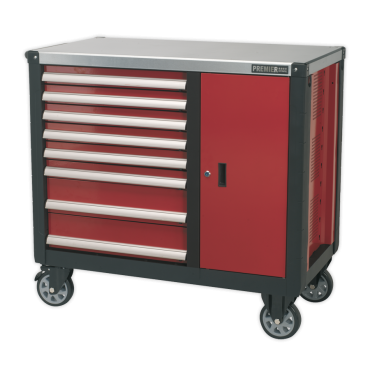 Mobile Workstation 8 Drawer with Ball Bearing Slides