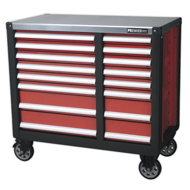Mobile Workstation 16 Drawer with Ball Bearing Slides