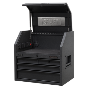 4 Drawer 660mm Topchest with Soft Close Drawers & Power Strip