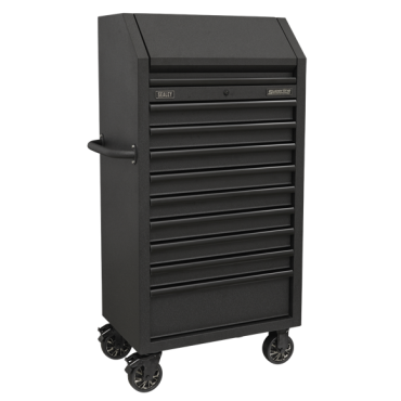9 Drawer 690mm Tower Cabinet with Soft Close Drawers & Power Strip