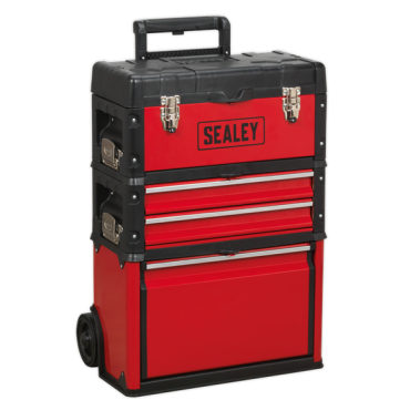 3 Compartment Mobile Steel/Composite Toolbox