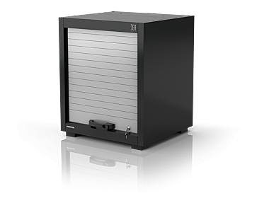 Single Roller Shutter Cabinet with Pull-Out Shelves | Hall-Fast Industrial Supplies