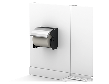 Industrial Paper Holder In Painted Sheet Metal