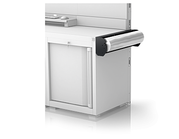 Industrial Roll Holder In Painted Sheet Metal