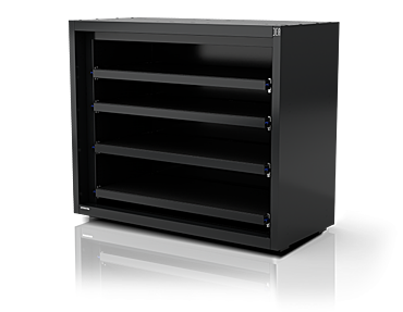 Industrial Shelf Unit With 4 Sliding Shelves