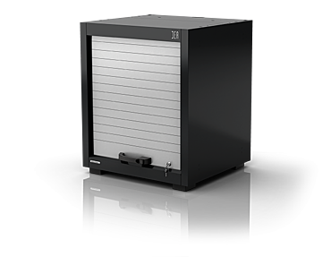 Roller Shutter Cabinet with Pull-Out Shelves - 100 kg Capacity | Hall-Fast