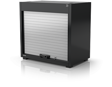 Roll Up Door Cabinet One And A Half Modules With Fixed Shelves Series 110