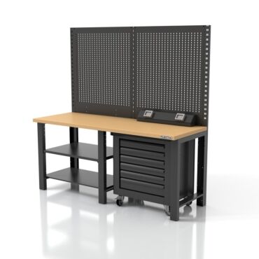 2m Workbench With Sturdy Worktop In Wood