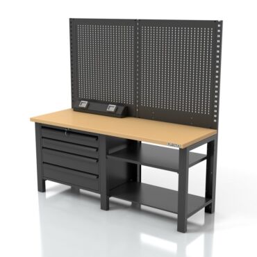 2m Workbench With Sturdy Worktop In Wood