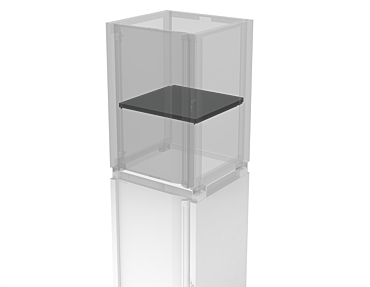 Intermediate Shelf For Industrial Module With Single Door