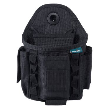 Portwest Modular Trouser Supply Pocket Black - Adaptable Workwear Storage | Hall-Fast