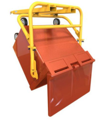 660-1100L Wheelie Bin Tipper for Sprung Lid Bins | Industrial Waste Management Solution