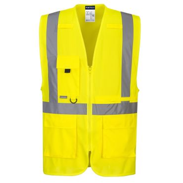 Portwest Hi-Vis Executive Vest with Tablet Pocket: Premium Safety Solutions from Hall-Fast