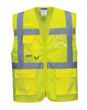 Portwest Athens MeshAir Executive Vest: Premium Visibility with Professional Style