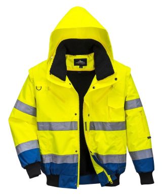 Portwest EN471 Contrast Bomber Jacket: Superior Safety & Style at Hall-Fast