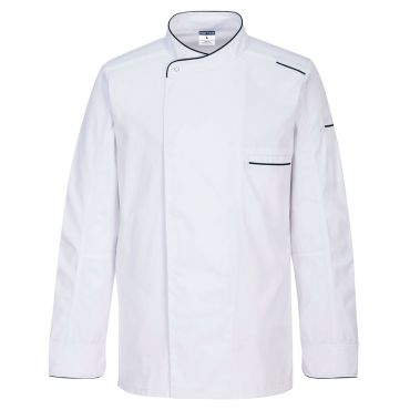 Portwest Surrey Chefs Jacket L/S: Professional Culinary Protection with Contemporary Style