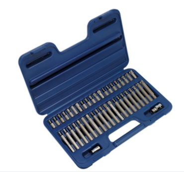 42pc 3/8" & 1/2"Sq Drive TRX-Star*/Hex/Spline Bit Set