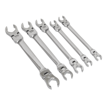 5pc Flexi-Head Flare Nut Spanner Set