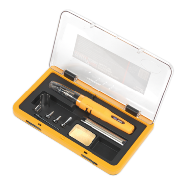 8pc Butane Heating/Soldering Torch Kit