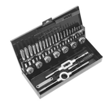 32pc Professional Tap & Die Set Split Dies - Metric HSS 4341