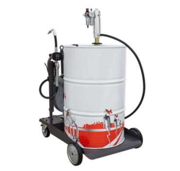 Air Operated Oil Dispensing System with 10m Retractable Hose Reel