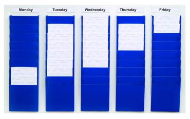 Cascading Document Display Racks
