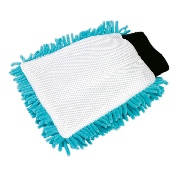 Shaggy Microfibre Mitt 2-in-1