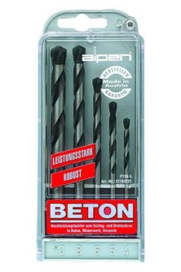 Profi Beton 5 Piece Set - 4, 5, 6, 8 and 10mm