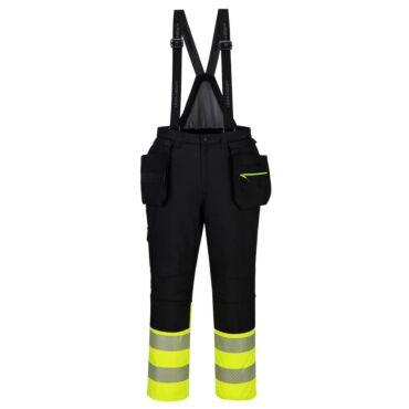 Portwest DX4 Hi-Vis Class 1 Winter Bib and Brace DX437 &ndash; Premium Stretch Insulated Workwear with Waterproof Protection