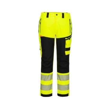 Portwest DX4 Hi-Vis Rain Trouser &ndash; Premium Stretch Waterproof Overtrousers with Class 2 Visibility