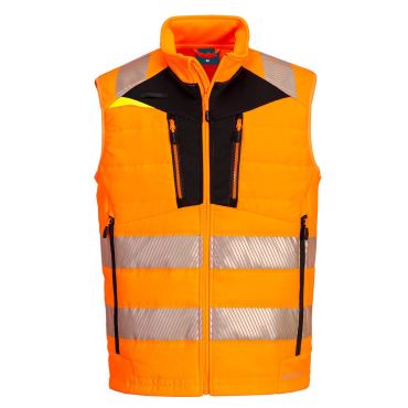 Portwest DX479 DX4 Hi-Vis Softshell Bodywarmer - Advanced Visibility & Protection | Hall-Fast