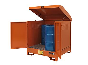 Outdoor Storage 4 Drum Capacity