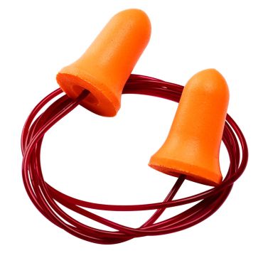 Portwest Bell Comfort PU Foam Ear Plugs Corded 200 Pairs Orange: Premium Bulk Hearing Protection at Hall-Fast